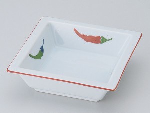 陶器 松花堂 小鉢 小皿/ とうがらし角鉢 /弁当 小鉢 豆皿 幕の内 業務用