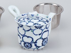 土瓶 どびん 急須 業務用 家庭用/ 大輪花 急須（U）（青） /お茶 日本茶 緑茶 ほうじ茶 玄米茶 業務用 公民館