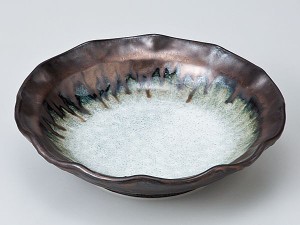 和食器 中鉢/ 窯変金彩5.0煮物鉢 /陶器 業務用 家庭用 Medium Sized Bowl