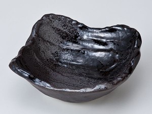 和食器 中鉢/ 黒金彩吹 4.5鉢 /陶器 業務用 家庭用 Medium Sized Bowl