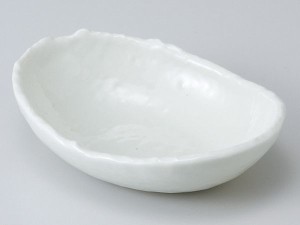 和食器 中鉢/ アイボリー楕円4.0小鉢 /陶器 業務用 家庭用 Medium Sized Bowl
