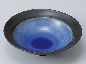 和食器 中鉢/ 深海（ブルー）5.0平鉢 /陶器 業務用 家庭用 Medium Sized Bowl