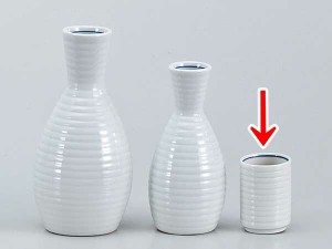 酒器 ぐい飲み ぐい呑み 盃/ 白千段切立盃 /陶器 業務用 家庭用 ギフト プレゼント 贈り物 sake