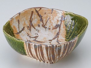 和食器 多用鉢/ 織部7.0角鉢 /大鉢 中鉢 盛り鉢 盛り皿 おしゃれ 業務用 Versatile Shallow Bowl