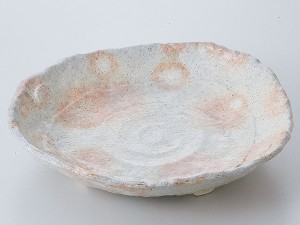 和食器 多用鉢/ 粉引9.0盛皿 /大鉢 中鉢 盛り鉢 盛り皿 おしゃれ 業務用 Versatile Shallow Bowl