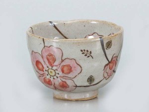 湯呑 いっぷく碗/ 花つなぎ一服碗PK /日本茶 抹茶 お茶を愉しむ 陶器