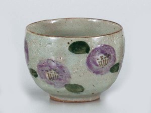 湯呑 いっぷく碗/ いっぷく碗紫椿 /日本茶 抹茶 お茶を愉しむ 陶器
