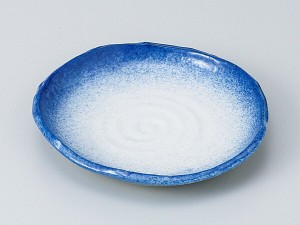 和食器 和皿 小皿 大皿 中皿/ 吹墨変形6.0皿 /おしゃれ 陶器 業務用 家庭用 Japanese Plate