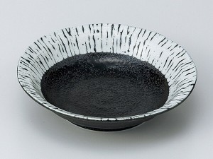 和食器 和皿 小皿 大皿 中皿/ 黒潮5.0浅鉢 /おしゃれ 陶器 業務用 家庭用 Japanese Plate