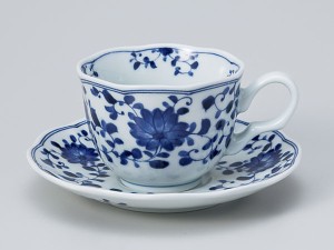 コーヒーカップ ソーサー/ 菊唐草 コーヒーカップ＆ソーサー /碗皿 業務用 ホテル レストラン おしゃれ