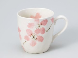 マグカップ おしゃれ/ みやま桜マグ ピンク /業務用 家庭用 コーヒー カフェ ギフト プレゼント 贈り物