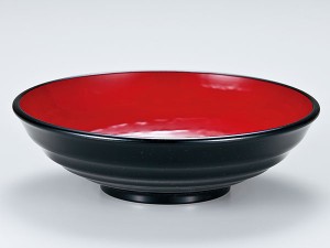 越前漆器/ 吉野鉢（大） 黒内朱 /和食器
