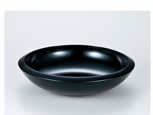 越前漆器/ 4.0 千筋鉄鉢 黒 /和食器