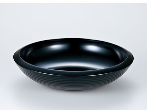 越前漆器/ 5.0 千筋鉄鉢 黒 /和食器