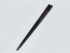 会津漆器/ 塗箸 駒糸 黒 /和食器