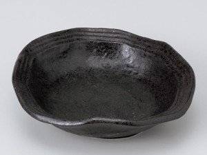 和食器 中鉢/  変形皿（小） 油滴天目 /陶器 業務用 家庭用 Medium Sized Bowl