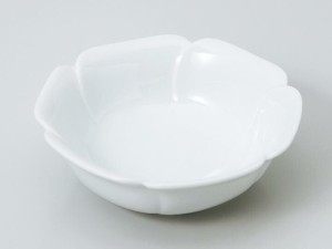 和食器 小付 珍味 小鉢/ 花芙蓉 白 浅鉢 /陶器 業務用 家庭用 Small Appetizer Bowl