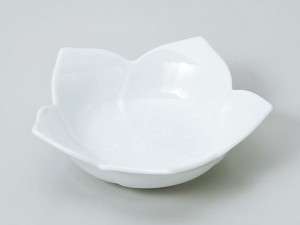 和食器 小付 珍味 小鉢/ 桔梗白 浅鉢 大 /陶器 業務用 家庭用 Small Appetizer Bowl