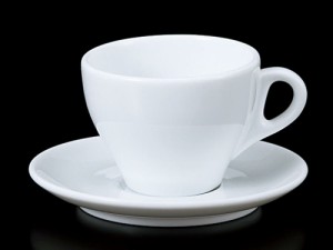 コーヒーカップ ソーサー/ 8003ラテC/S /碗皿 業務用 ホテル レストラン ホワイト シンプル