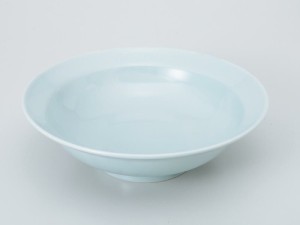 中華 大皿 料理/ 青磁8.0丸高台皿 /業務用