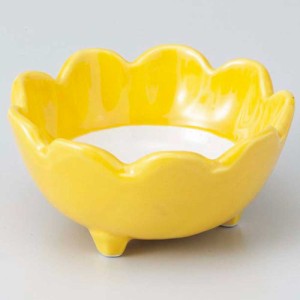 和食器 小鉢 小付/ 黄白花型小鉢 大 /珍味鉢 陶器 業務用 家庭用 Small sized Bowl