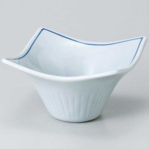 和食器 小鉢 小付/ 渕ライン花型小鉢（大） /珍味鉢 陶器 業務用 家庭用 Small sized Bowl