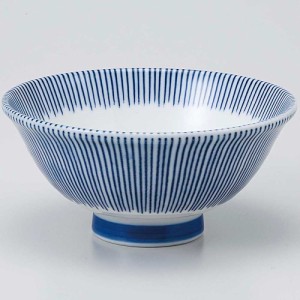 茶碗 毛料/ 内外京十草青軽量反茶碗（特大） /業務用 家庭用 Rice bowl