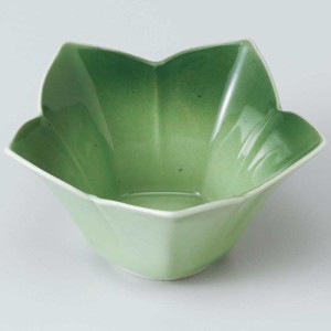 和食器 小鉢 小付/ 緑彩花型小鉢 /珍味鉢 陶器 業務用 家庭用 Small sized Bowl