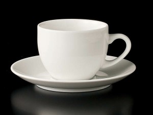 コーヒーカップ ソーサー/ 9108カプチーノカップ＆ソーサー /碗皿 業務用 ホテル レストラン ホワイト シンプル