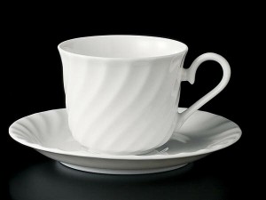 コーヒーカップ ソーサー/ N187 コーヒーカップ＆ソーサー /碗皿 業務用 ホテル レストラン ホワイト シンプル