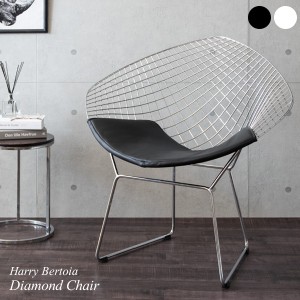 Harry Bertoia ハリー・ベルトイア ダイヤモンドチェア　(椅子 イス 曲線 メッシュ 網目 芸術的 上品 高級感 スチール クロムメッキ 光沢