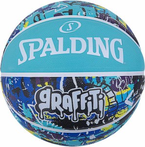 スポルディング バスケットボール グラフィティ ブルー 6号球 22FW ボール(84529j)