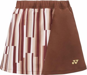 ヨネックス テニス ウィメンズスカート（インナースパッツ付） 23 ブラウン ケームシャツ・パンツ(26107-015)