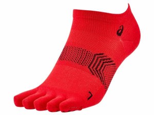 アシックス EQリクジョウ ５　ＦＩＮＧＥＲ　ＳＯＣＫＳ クラシックレッド エキップメント（ユニ）(3093a159-600)