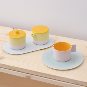 「送料無料」 S＆B Coffee Sugar Milk Pink-Yellow set 「即日発送対応」 ( 1616 / arita japan あすつく 父の日 プレゼント )