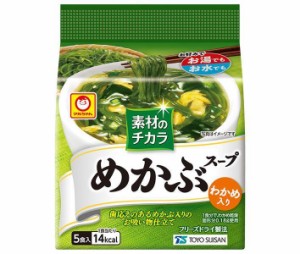 東洋水産 マルちゃん 素材のチカラ めかぶスープ (4.7g×5食)×6袋入×(2ケース)｜ 送料無料