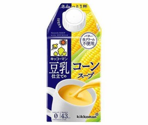 紀文 豆乳仕立てのコーンスープ 500ml紙パック×12本入×(2ケース)｜ 送料無料