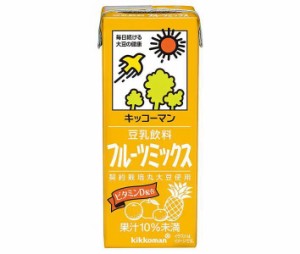 キッコーマン 豆乳飲料 フルーツミックス 200ml紙パック×18本入×(2ケース)｜ 送料無料