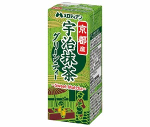 メロディアン 宇治抹茶でつくったグリーンティー 200ml紙パック×24本入×(2ケース)｜ 送料無料