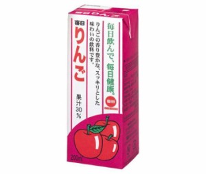 毎日牛乳 毎日りんご 200ml紙パック×24本入×(2ケース)｜ 送料無料