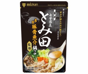 ミツカン 中華蕎麦とみ田監修 濃厚豚骨魚介鍋つゆ 750g×12袋入×(2ケース)｜ 送料無料