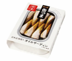 【送料無料・メーカー/問屋直送品・代引不可】国分 K&K 缶つま 日本近海獲り オイルサーディン EO角3号B缶 105g×6個入