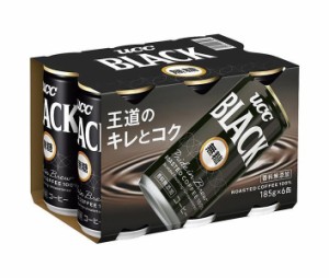 UCC BLACK(ブラック) 無糖(6缶パック) 185g缶×30(6×5)本入｜ 送料無料