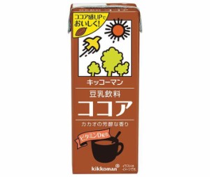 キッコーマン 豆乳飲料 ココア 200ml紙パック×18本入×(2ケース)｜ 送料無料