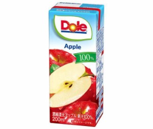 雪印メグミルク Dole(ドール) アップル100% 200ml紙パック×18本入×(2ケース)｜ 送料無料