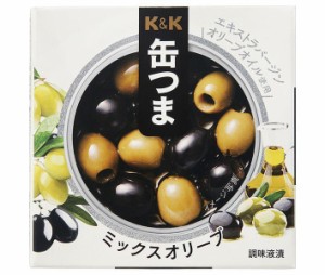 【送料無料・メーカー/問屋直送品・代引不可】国分 K&K 缶つま ミックスオリーブ 60g×6個入