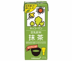 キッコーマン 豆乳飲料 抹茶 200ml紙パック×18本入｜ 送料無料