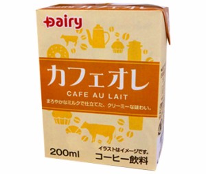 南日本酪農協同 デーリィ カフェオレ 200ml紙パック×24本入×(2ケース)｜ 送料無料