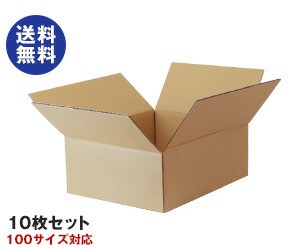 ダンボール箱(段ボール箱)10枚セット（外寸428mm×338mm×170mm C5）｜ 送料無料