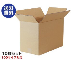 ダンボール箱(段ボール箱)10枚セット（外寸433mm×233mm×310mm C5）｜ 送料無料